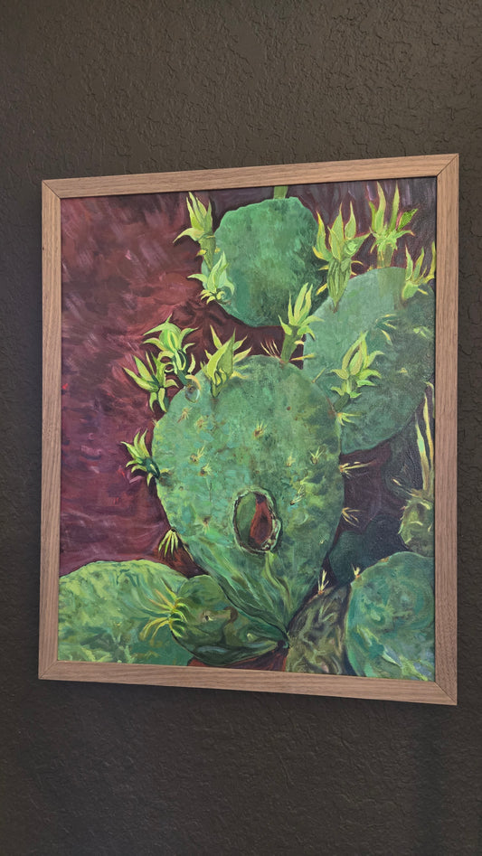 Pre Bloom Prickly Pear